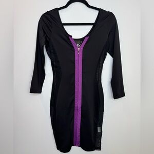 COOGI Bodycon mesh panel going out Dress size small
